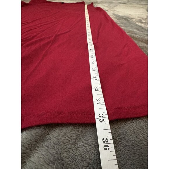 Eileen Fisher Women's Sleeveless Shift Dress XXS Burgundy Viscose Casual Classic - Picture 7 of 7